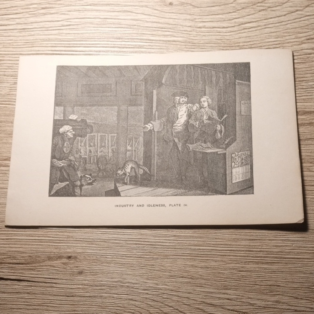 "Industry and Idleness, Plate IV"  by illustrator William Hogarth